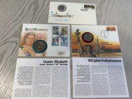 3 versch. Münzbriefe