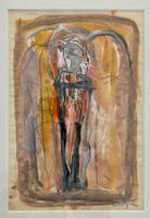Eugen BOLLIN, "Engel", Mischtechnik, Original, signiert.