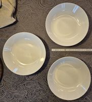 Ikea Suppen-Teller Set, 3 Stück, weiss, Durchmesser 21 cm