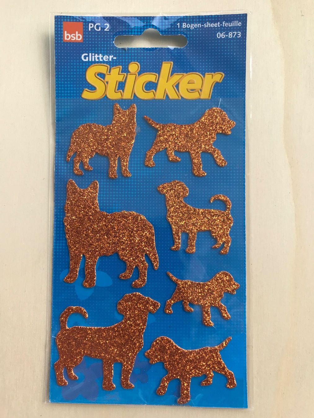 Bastelsets: Bastelbedarf,  Sticker,  7 versch. Hunde – Neu und originalverpackt aus Frauenfeld von Koffer12