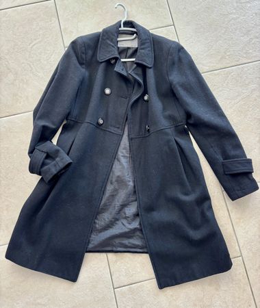 Manteau d'hiver Zara Basic noir, taille L, en parfait état