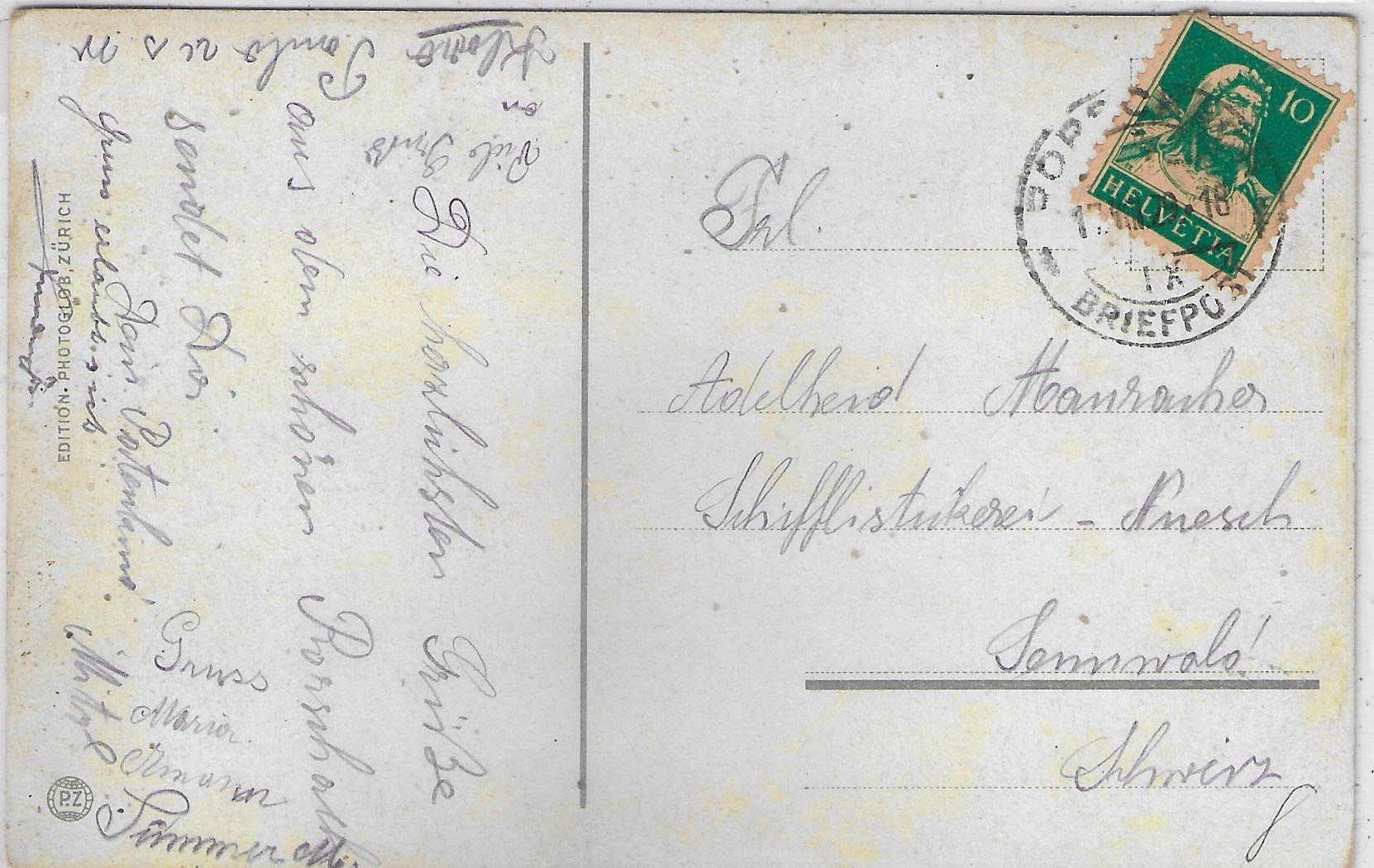Cartes postales: Rorschach mit Säntis und Dampfer - Litho – D'occasion à Ettingen par Kartenplanet 1