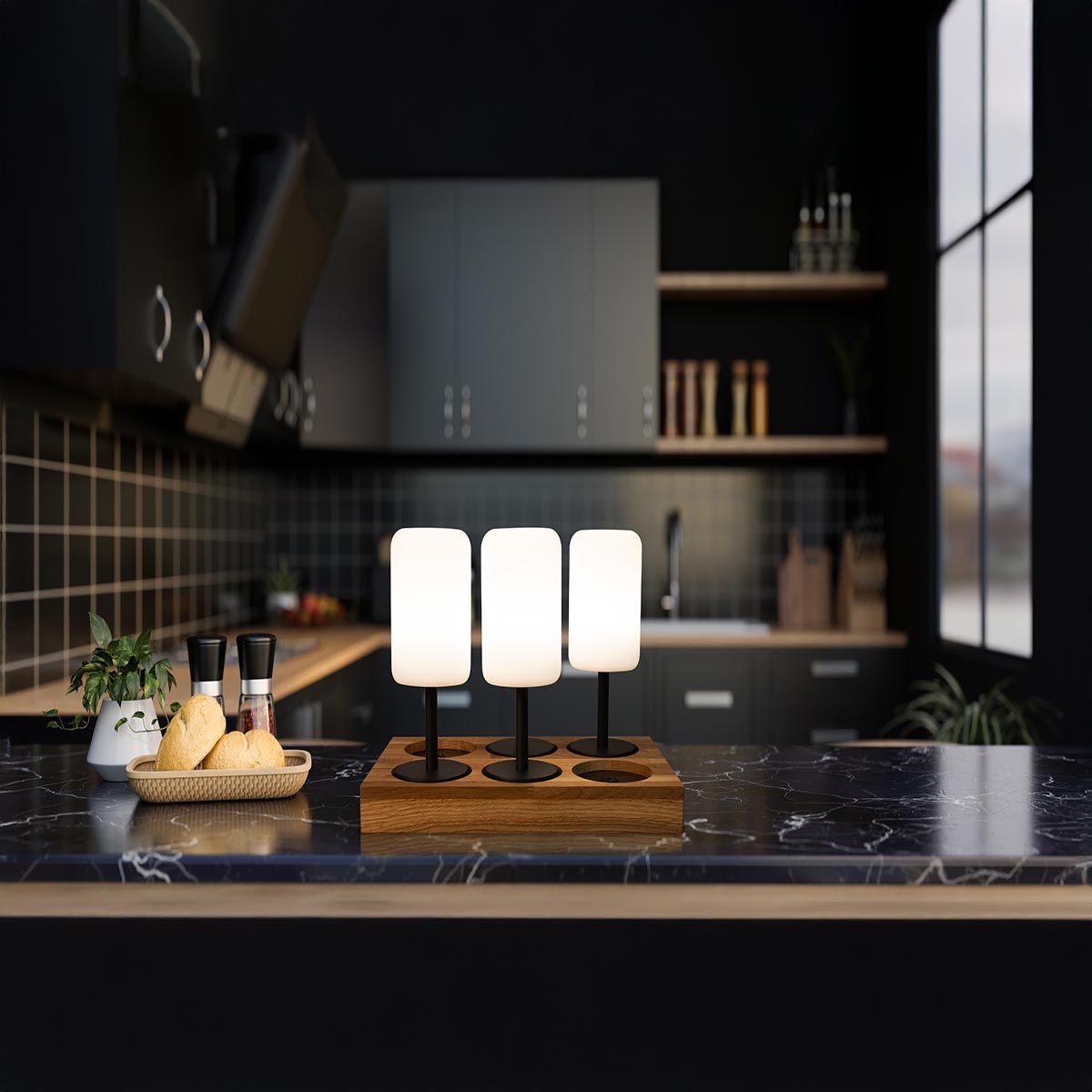 Lampade: LED Aussen Tischleuchte RGBW, 25 cm Höhe – Nuovo (secondo la descrizione) da Kreuzlingen venduto da Smart-Light 2