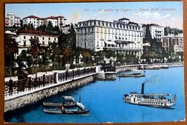 Lugano - Grand Hôtel Splendide  -Bateau vapeur 1930
