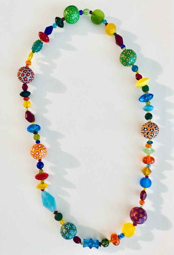 Catenine: Glas & Kunststoff Perlen Hals kette / 35cm. Durchmesser / – Nuovo (secondo la descrizione) da Schmitten FR venduto da resina 3