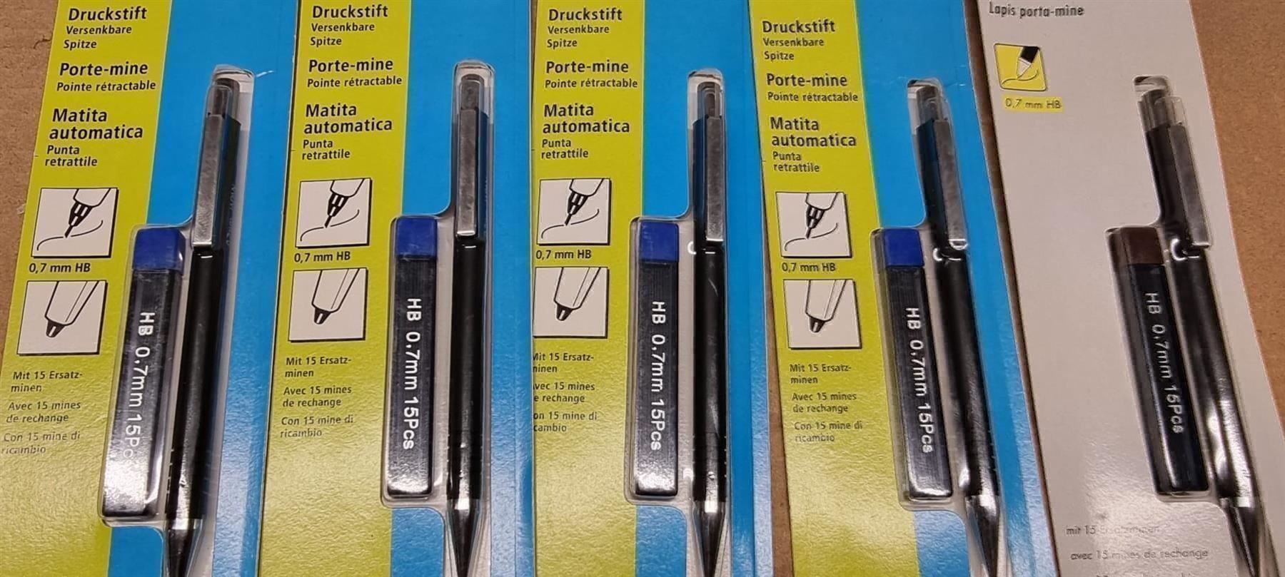 Penna & Evidenziatori: 5 Stück Druckstifte 0.7mm – Nuovo e nell'imballaggio originale da Rebstein venduto da James-Dean 1