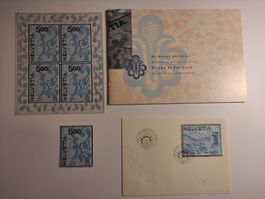 St.Galler Stickerei, Block, Broschüre, Marke, FDC