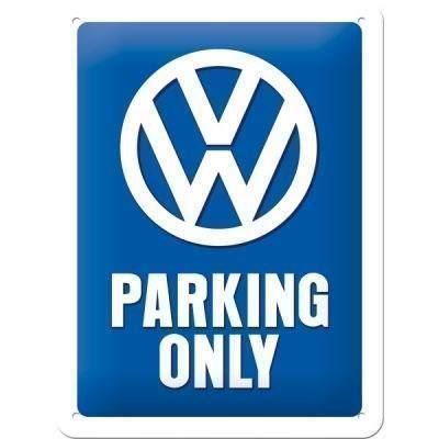 Volkswagen Schilder: Blechschild-VW-PARKING ONLY - 15 X 20 CM – Neu und originalverpackt aus Rupperswil von big-one-sale