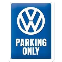 Blechschild-VW-PARKING ONLY - 15 X 20 CM