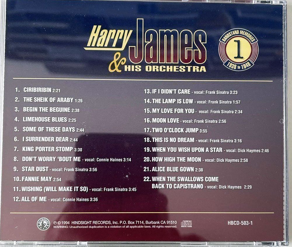 CD: TROMPETTE - HARRY JAMES COFFRET COLLECTOR 3 CD – Nuovo e nell'imballaggio originale da Préverenges venduto da AGENA8008 2