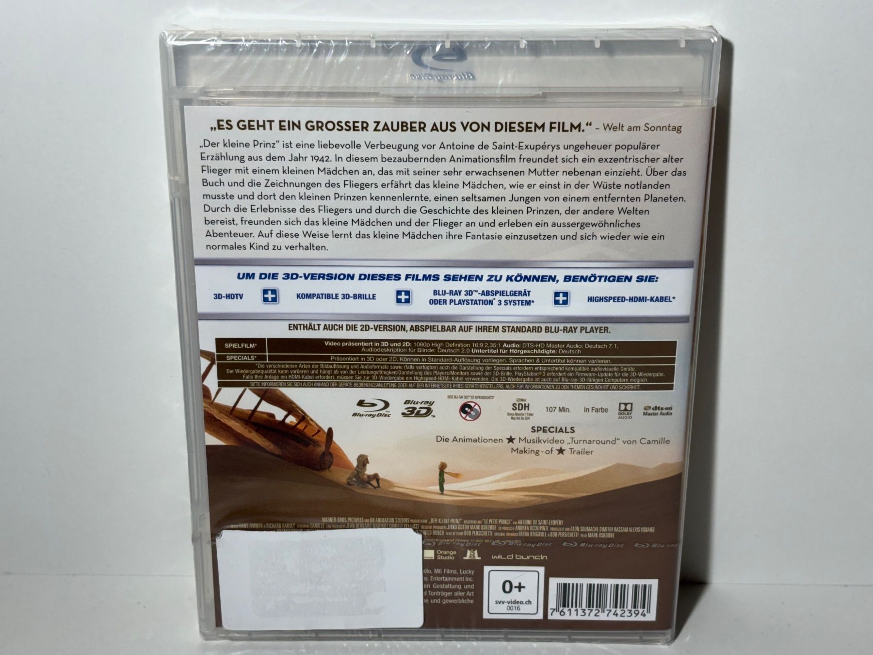 Tutti i DVDs: Der kleine Prinz Blu Ray 3D OVP – Nuovo e nell'imballaggio originale da Wilderswil venduto da Sstriker 1