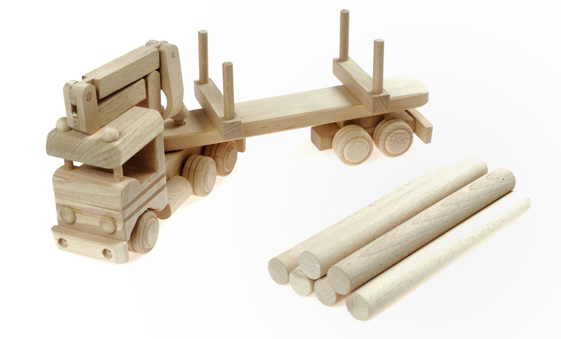 Spielzeuge: Holztransporter Mit HDS – Neu (gemäss Beschreibung) aus Buchs Zh von bar_7kk7 4