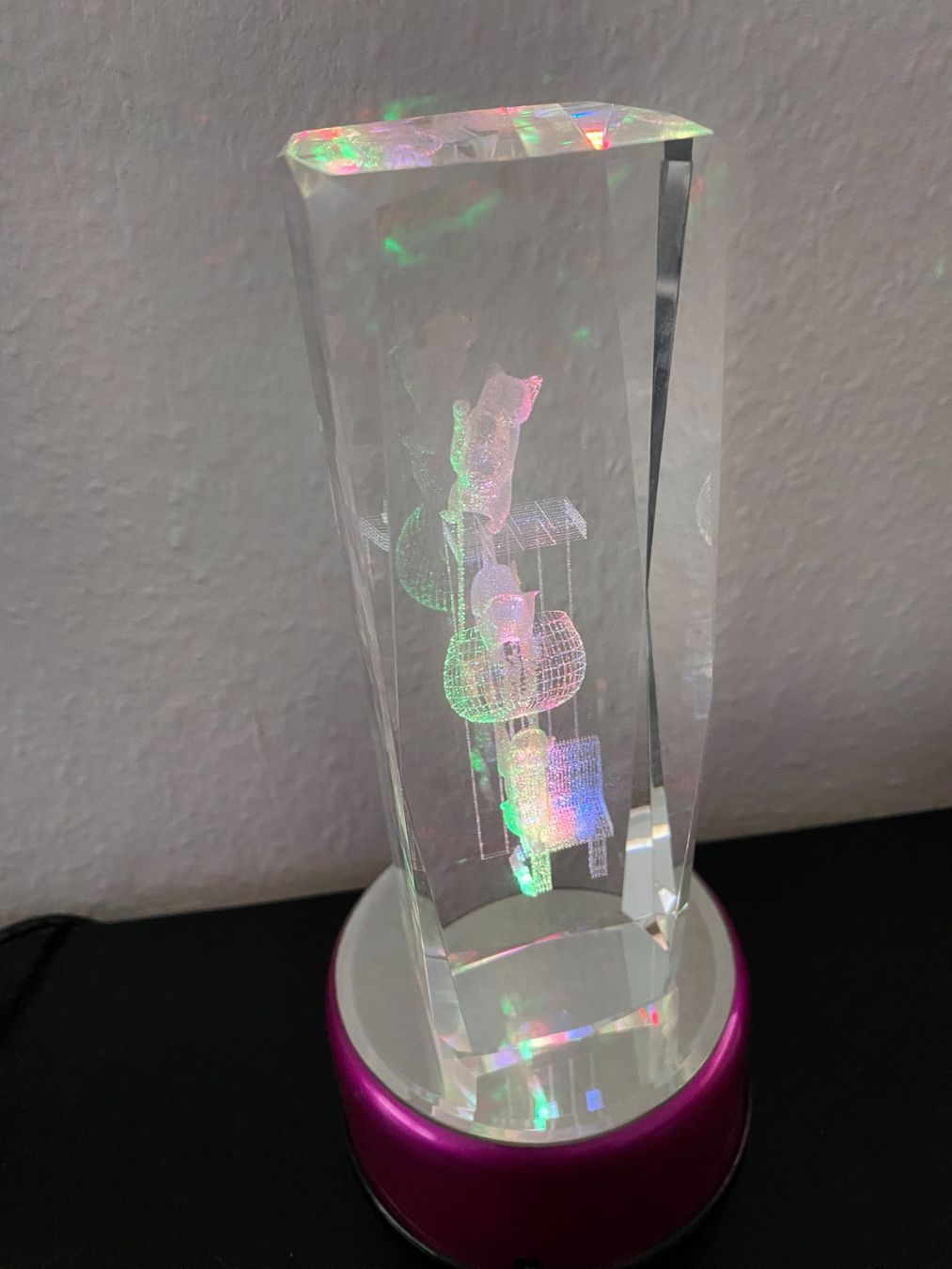 Lampade: Lampe / Bloc Deco Laser avec Lumière – Nuovo (secondo la descrizione) da Grand-Lancy venduto da Dany1973 1