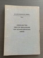 Vorschriften über Bekleidung 1959 - Schweizer Armee