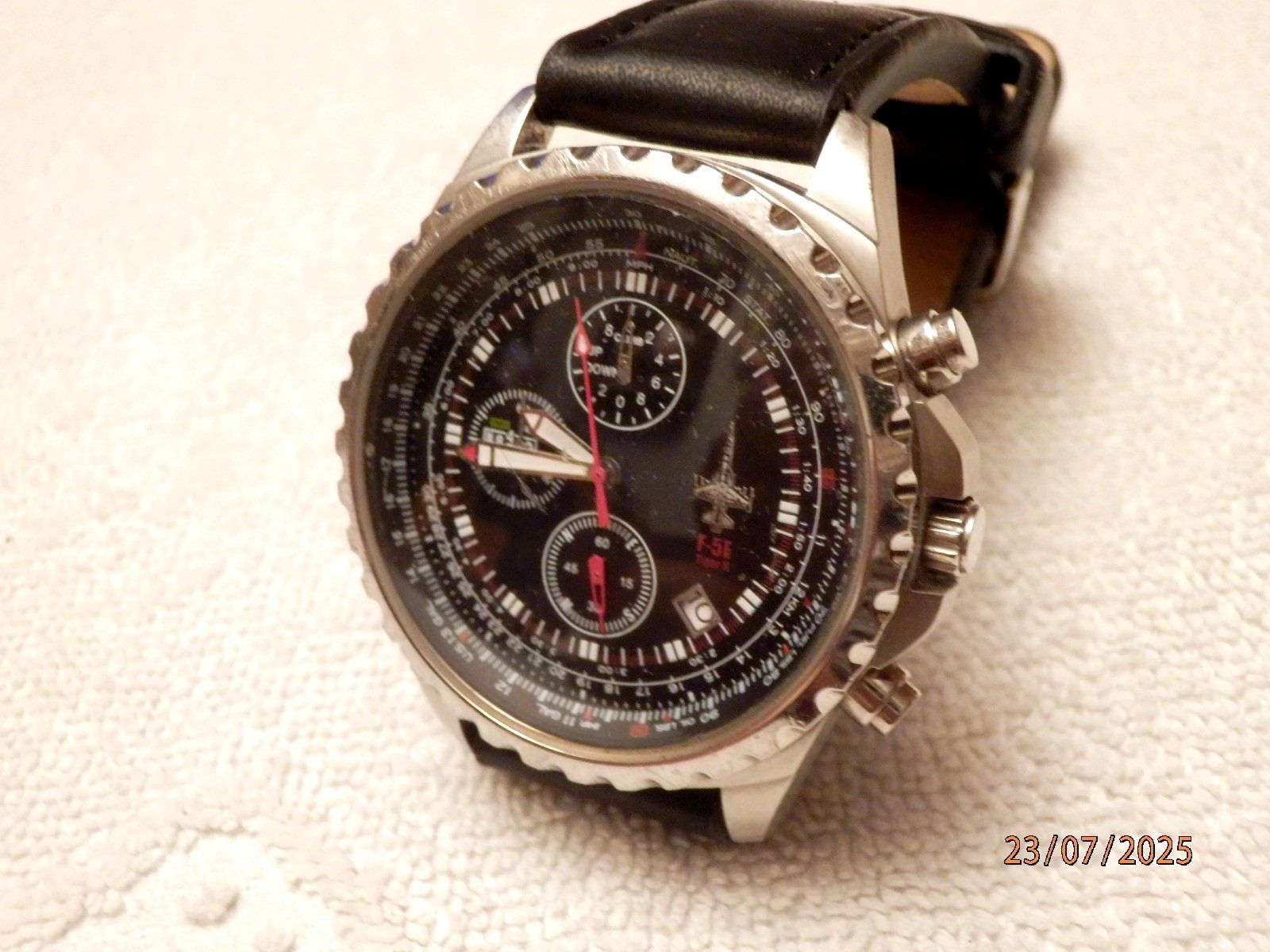 Swiss Orologi: F-5E Tiger II, Kampfjetuhr, Quartz, Datum, Chronograph, 46mm – Usato da Ueberstorf venduto da dinbau 9
