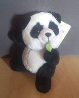 Plüschtier Pandabär mit Bambus, ca 17cm