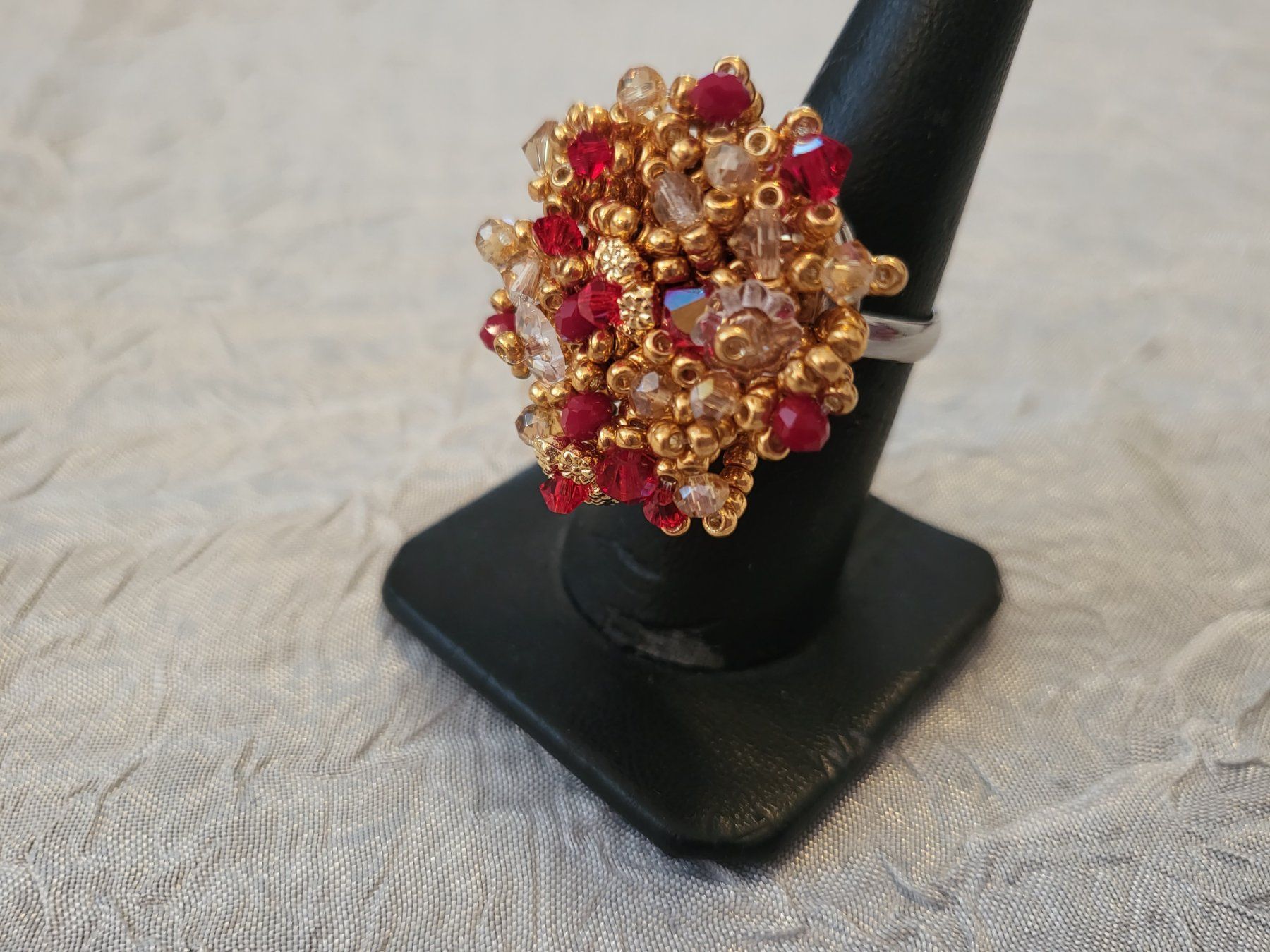 Ringe: Handgemachte swarovski perlen ring – Neu (gemäss Beschreibung) aus Dietikon von Eleda 1