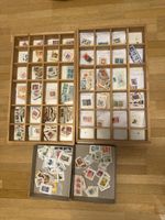 Große Briefmarken-Sammlung auf Briefstücken