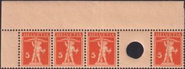 S18 (Zwischensteg) 5c+5c orange, ** postfrisch, Kat: 45.-+
