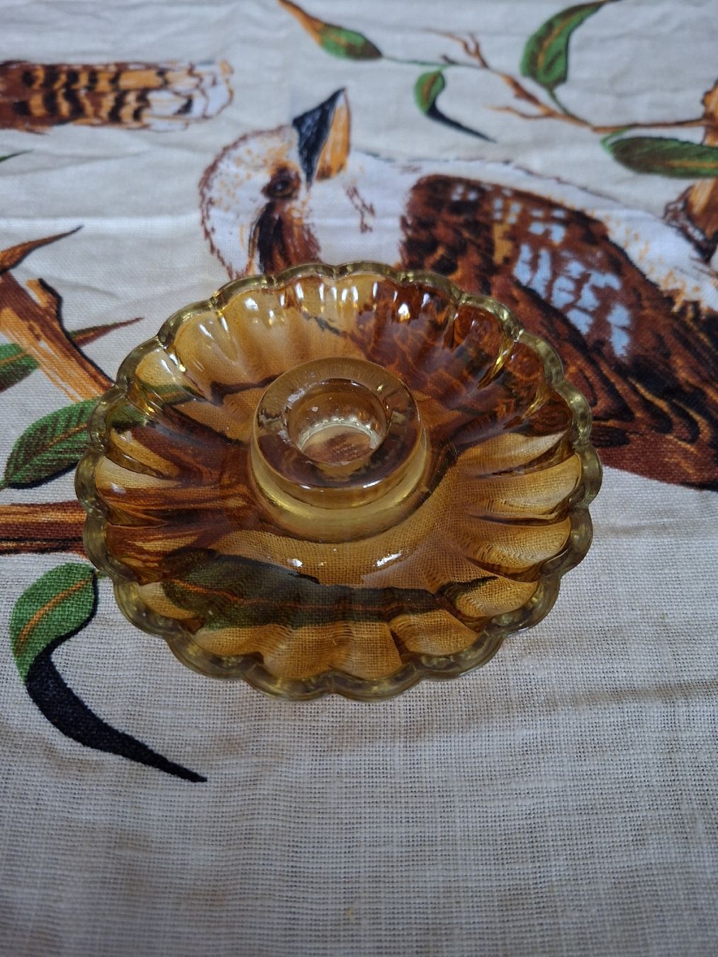 Portacandele: Vintage Kerzenhalter aus Glas – Usato da Marbach LU venduto da antanarivo