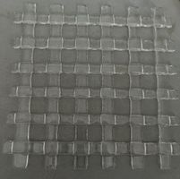 Glas Gitternetz Untersetzer oder Deko