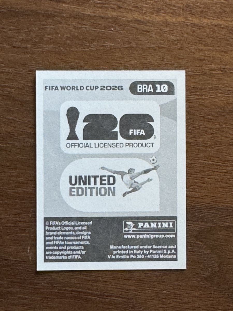 Panini Carte collezionabili: CASEMIRO - BRA 10 - Panini WM 2026 – Nuovo e nell'imballaggio originale da Horw venduto da nad_c 1