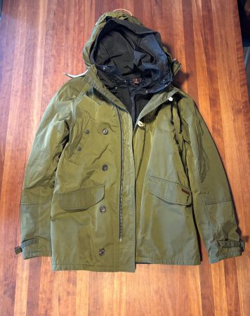 Scotch & Soda Herren Parka mit Kapuze, Olivgrün, Grösse M