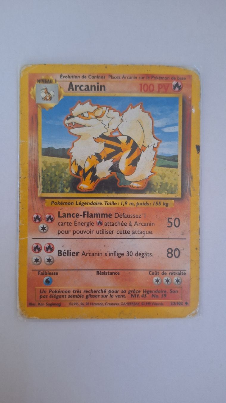 Pokémon Sammelbilder & Trading cards: Arcanin - Base Set(Französisch) – Gebraucht aus Zug von Pokemon--Collector