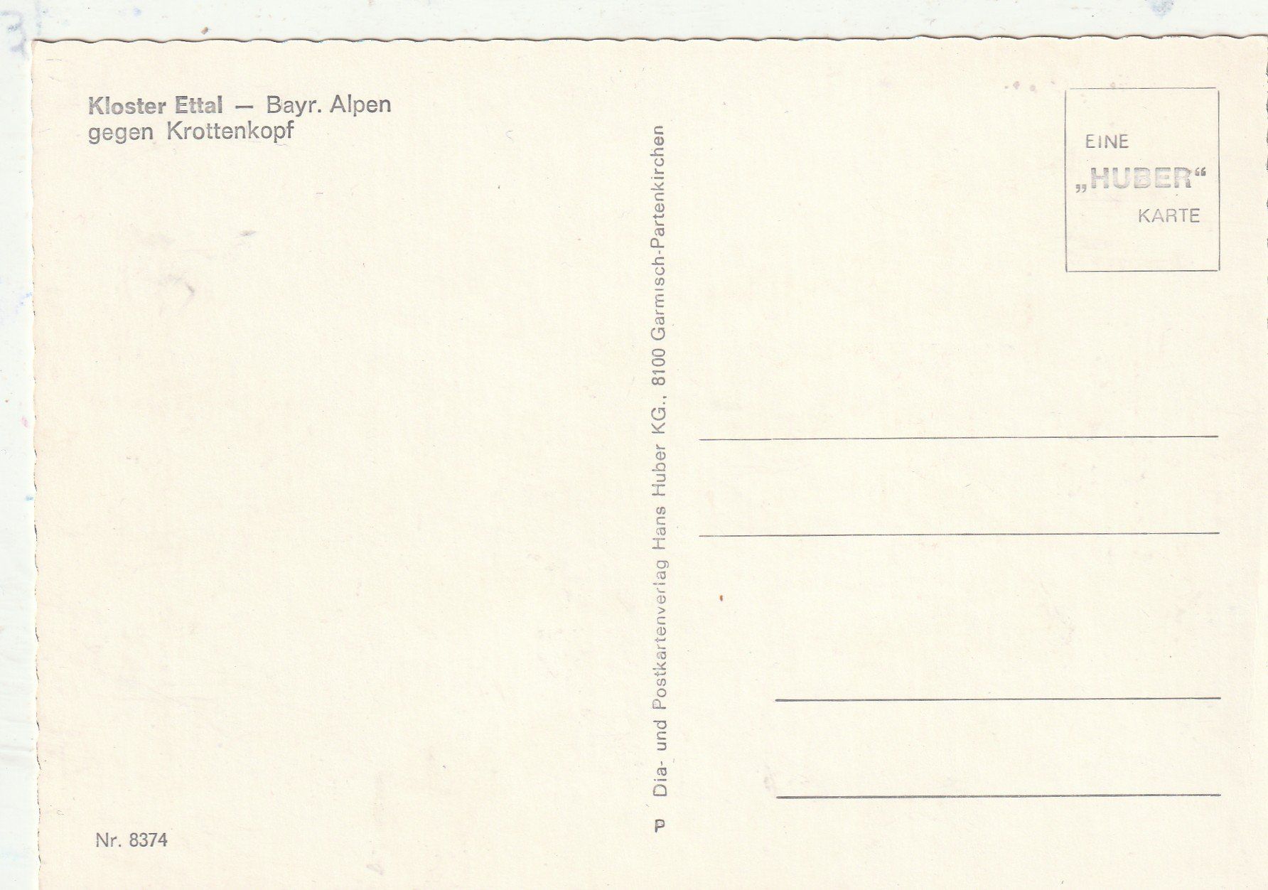 Cartoline postali: Kloster Ettal – Usato da Lumbrein venduto da made02 1