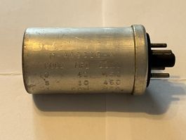 Condensatore Elettrolitico Vintage a Barattolo 40+10 MFD450V