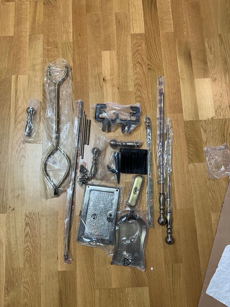 Camini: Kamingarnitur 5-teilig mit Ständer Messing – Nuovo (secondo la descrizione) da Stallikon venduto da Aleexus 2