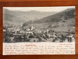 Postkarte  Langenbruck Dorf 1906 Lichtdruck    (P582)