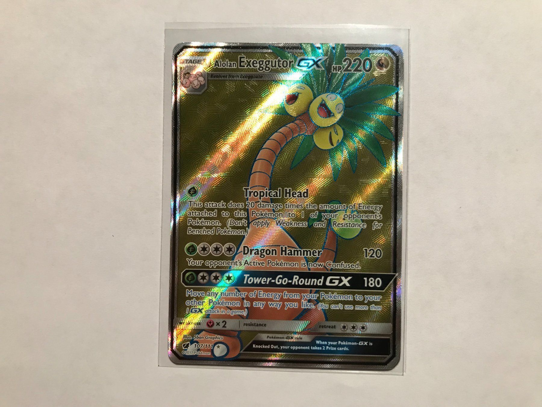 Pokémon Carte collezionabili: Alolan-Exeggutor GX FullArt – Nuovo (secondo la descrizione) da Hagendorn venduto da Pokecollectorch