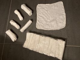 Tücher 100% baumwolle, waschbar. pack a 10 stück.