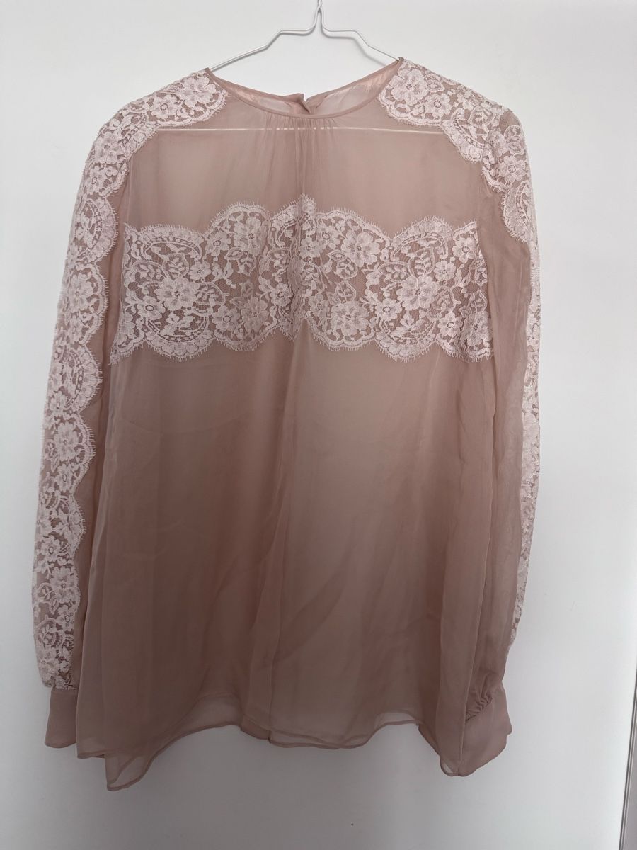 Valentino Chemisiers: Original Valentino Bluse Nude Rosa Spitze  – D'occasion à Steckborn par rab_y78k