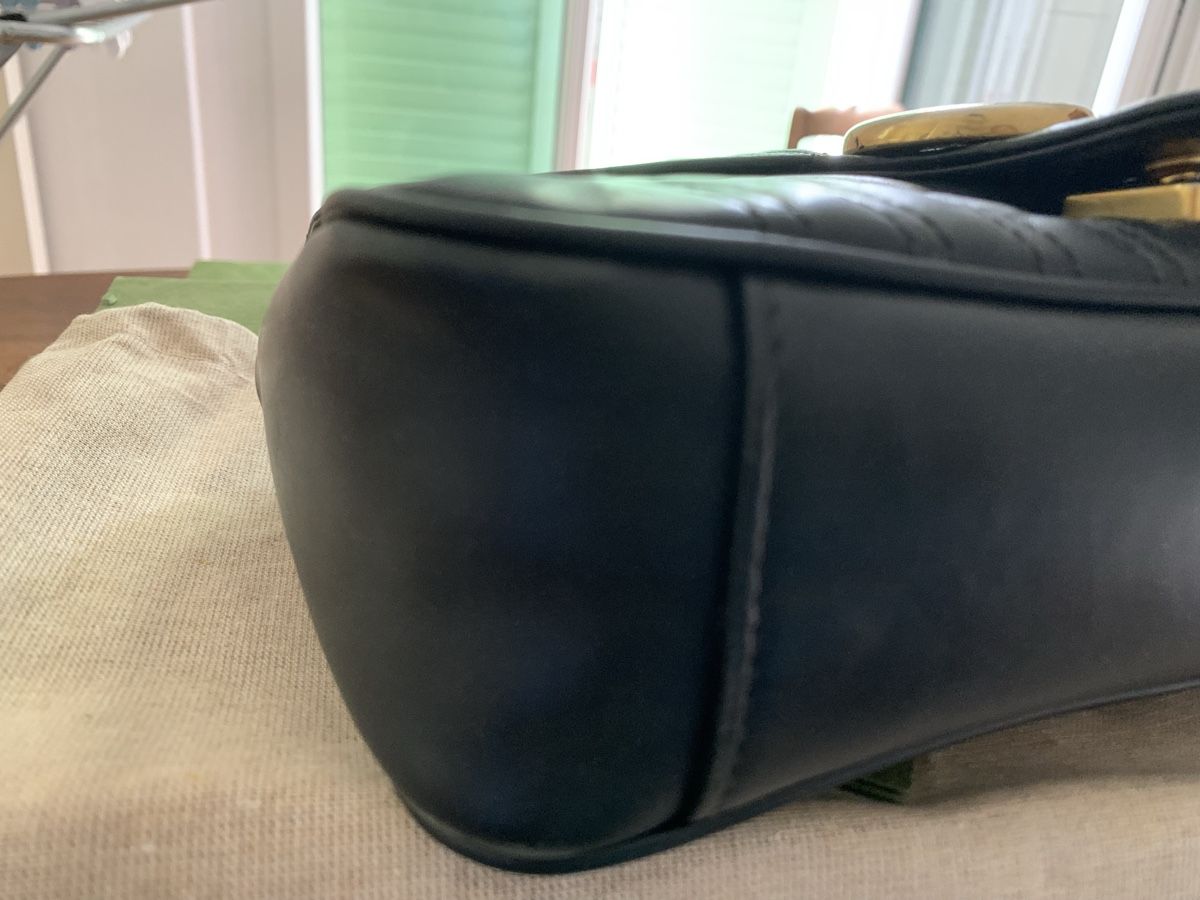 Gucci Borse da donna: Gucci marmont small noir – Usato da Corsier GE venduto da Helene2365 1