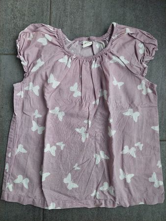 H&M Kindershirt, Grösse 98, Lila mit Schmetterlingen🦋