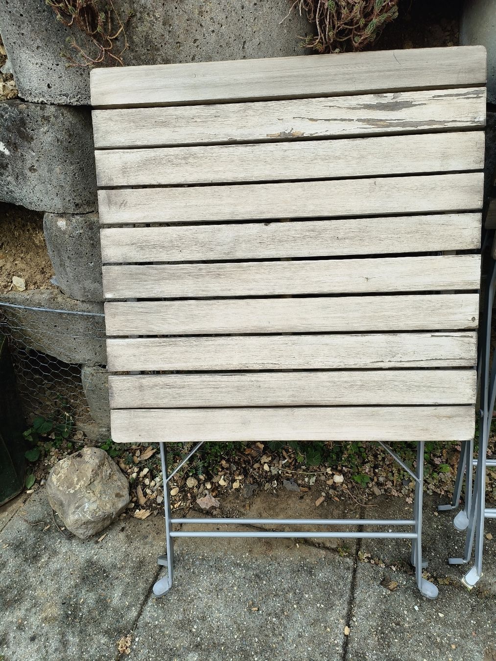 Tischset: Bistro Set Holz Metall  – Gebraucht aus Obfelden von Buddha24 8