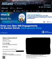 Allianz Cinema - In the Grey, 2 x num. Sitzplätze für 17.07.