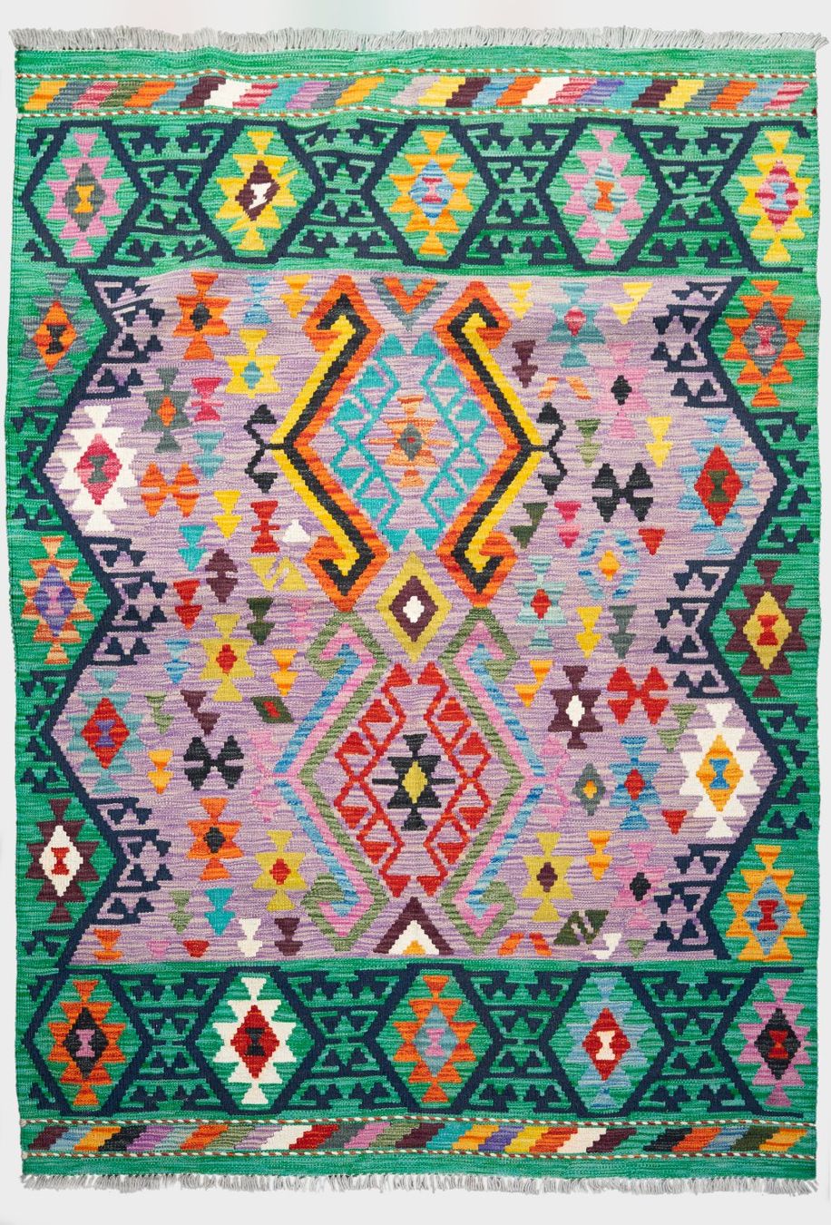 Kelim Tappeti: 207x147cm Afghan Kelim Handgemacht – Nuovo e nell'imballaggio originale da Luzern venduto da Hera.Kollektiv