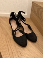 Pumps schwarz black Anna Field 39 Lederimitat getragen