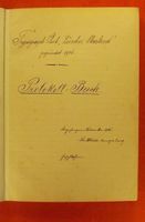 TYPOGRAPHISCHER CLUB ZÜRCHER OBERLAND, PROTOKOLLE 1906-1928