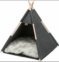 Tipi für Haustiere Filz mit Kunstfell neu