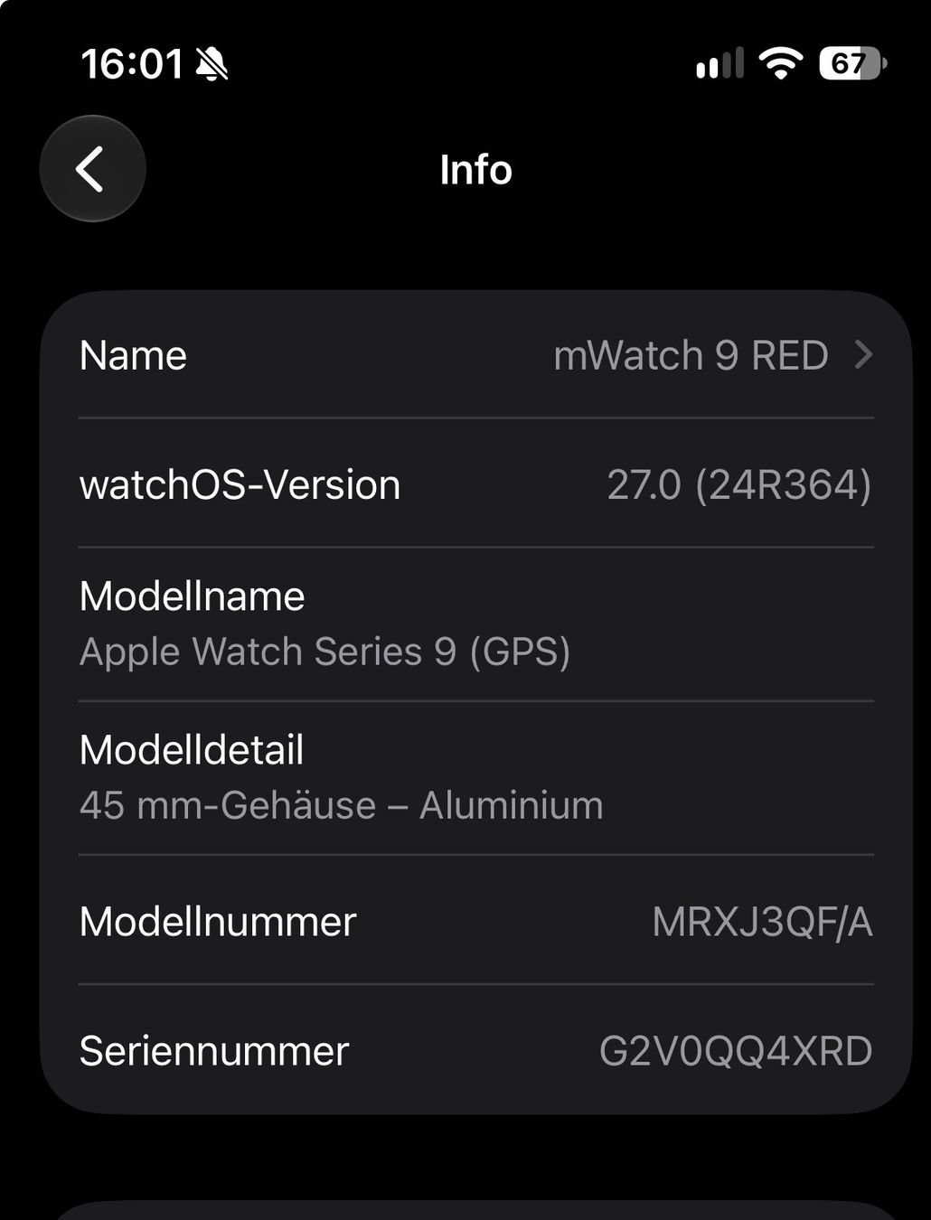 Apple Smartwatch: Apple Watch RED Series 9 GPS – Usato da Bellikon venduto da Ricco54 8