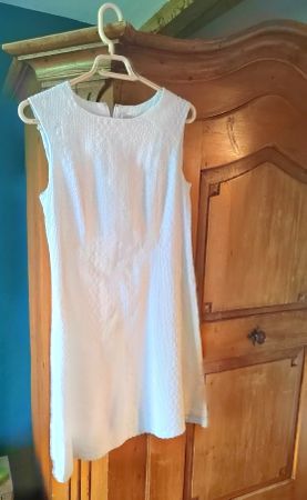 Sommerliches, elegantes, ärmelloses Kleid. Mer du nord 36/38