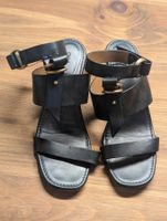 Chloé Leder-Sandalen Gladiator, schwarz , Grösse 38½
