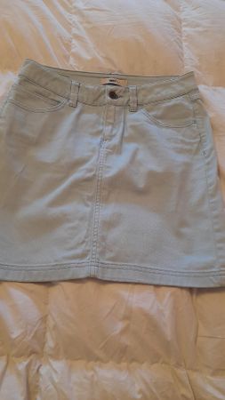 Gonna corta Esprit in cotone azzurro taglia 36 