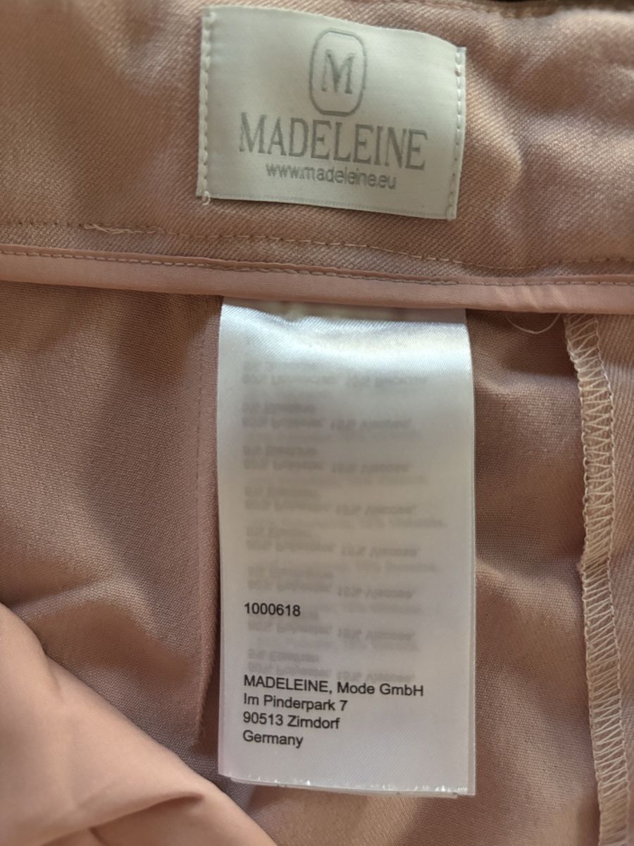 Madeleine Pantaloni: Pantalon Madeleine rose poudré – Usato da Dotzigen venduto da SecondHandGems 3