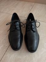 Bugatti lace-up shoes black leather men size 41