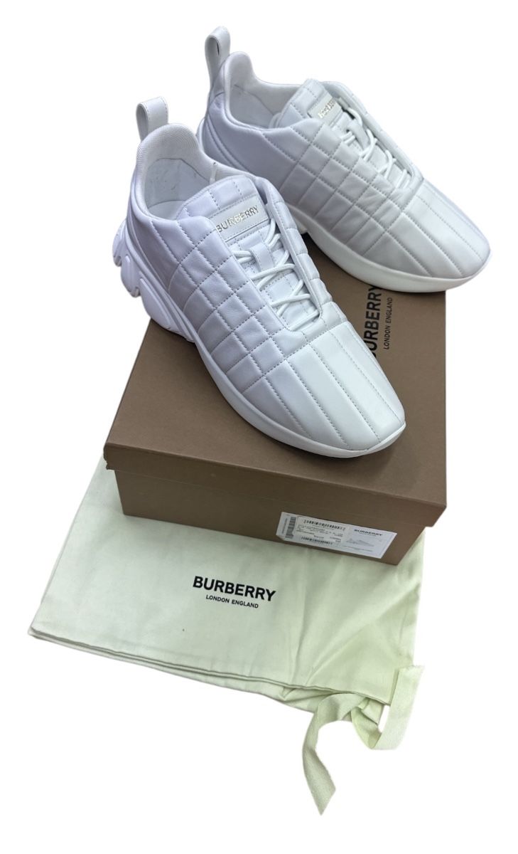 Burberry Scarpe da uomo: Burberry Leder Sneakers NP 800.- – Nuovo e nell'imballaggio originale da Lachen SZ venduto da HelvetiaLuxury 1